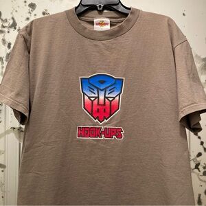 Vintage 90s Hook-Ups Transformers Crosshair Skater Tee